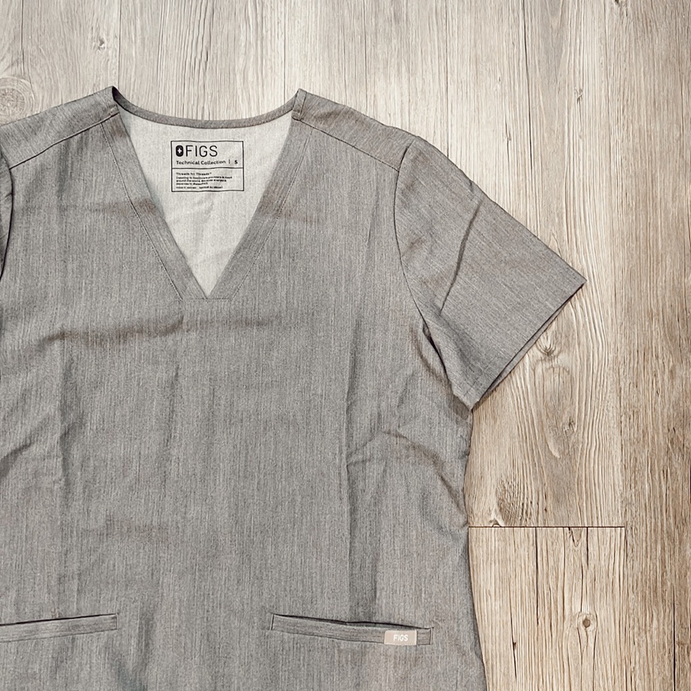 Grey Figs Scrub Top